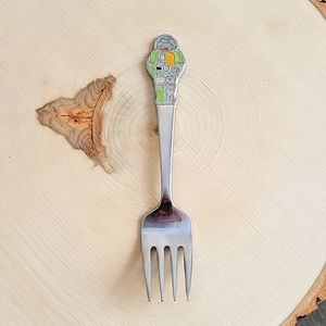 Teenage Mutant Ninja Turtle Donatello Childs Stainless Fork -1990